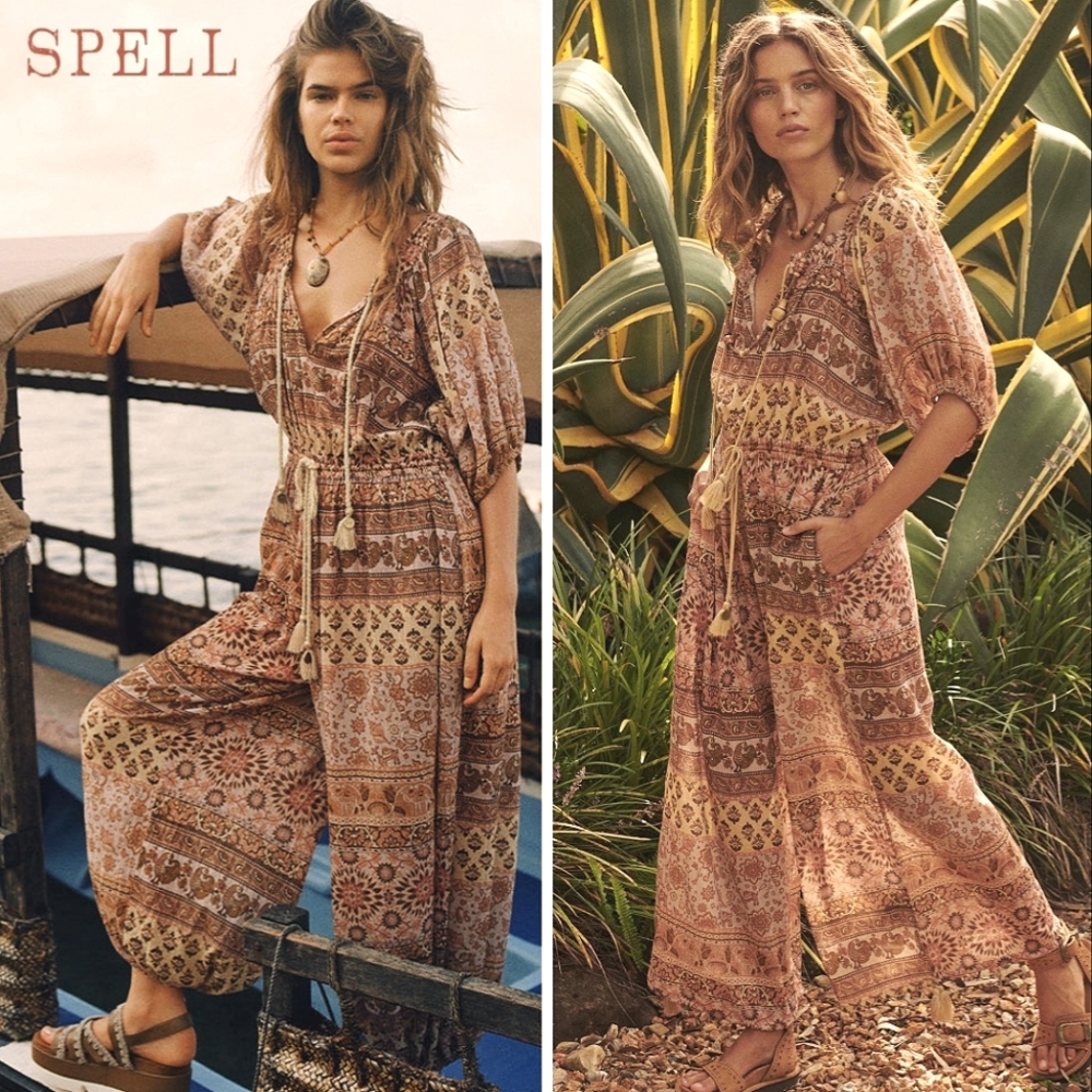 ISO SIZE SWAP SPELL Lovers Beach Jumpsuit BOHEME COLLECTION 24'/NEED XS HAVE SM